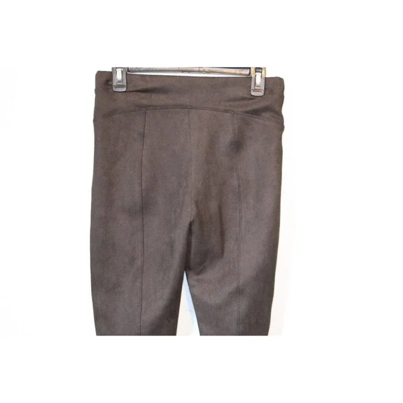 SPANX Faux Suede Leggings Chocolate Brown Pull On Women's Size Medium H14477 - Picture 10 of 15